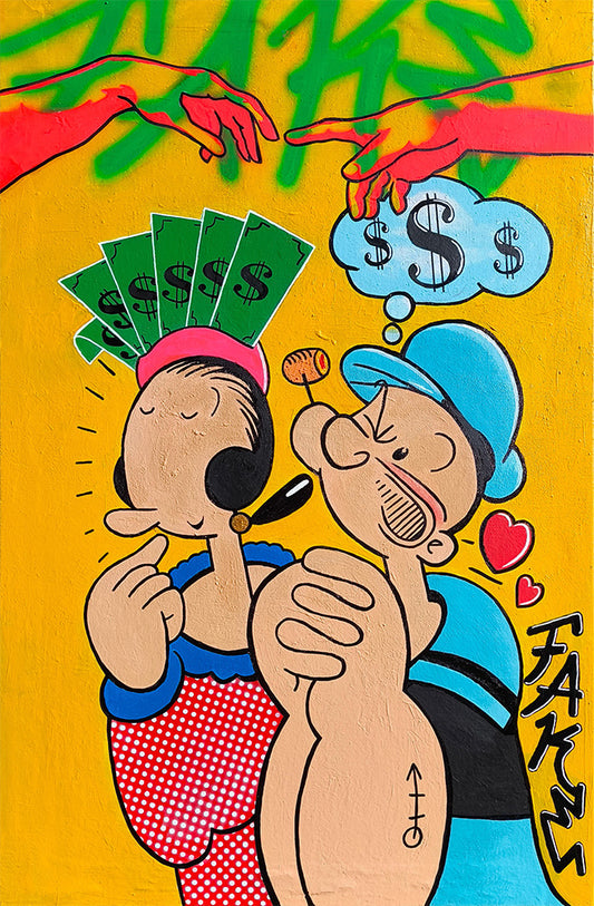 “Popeye’s Love" – Urban Pop Art by FAKE ART