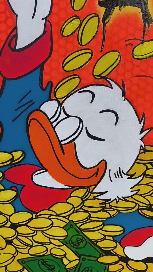 "Have a Nice Day!" - Original Pop Art Street McDuck Painting